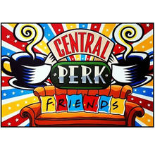 Pintura central perk 5d diamante bricolagem para amigos programa de tv perk perfuração completa bordado pintura diamante mosaico de ponto de cruz para casa parede fh167 2024 - compre barato