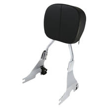 Motorcycle Passenger Sissy Bar Backrest Pad For Harley Sportster XL 1200 Iron 883 48 Super Low 2004-2019 2024 - buy cheap