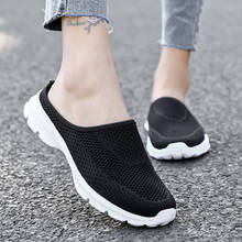 2020 mulheres sandálias de verão sapatos meia chinelos flip flops malha respirável sandálias tamancos sapatos mulher plataforma mule sapatos 2024 - compre barato