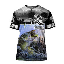 Мужская летняя футболка с коротким рукавом, футболка для любителей рыбалки, футболки с 3D-принтом Luya Fishing 2024 - купить недорого