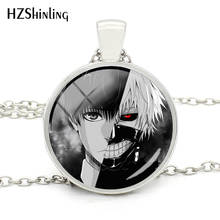 New Arrival Tokyo Ghoul  Ken Necklace Black Glass Cabochon Pendant Necklace Tokyo Ghoul Jewelry for Gift 2024 - buy cheap