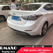 For HYUNDAI Elanrta Spoiler 2012-2015 Elanrta High Quality  ABS Material Car Rear Wing Primer Color Rear Spoiler 2024 - buy cheap