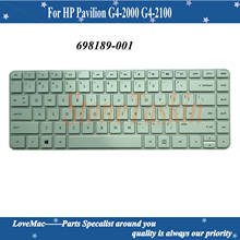 Teclado US/Inglés para HP Pavilion G4-2000, teclado de ordenador portátil 698189-001, diseño US, color blanco con Marco, nuevo, probado 2024 - compra barato