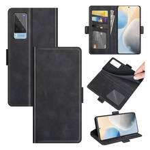 Case For vivo X60 Leather Wallet Flip Cover Vintage Magnet Phone Case For vivo X60 Coque 2024 - buy cheap