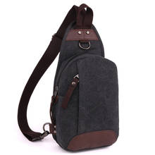 Mochila de lona con correa de un hombro para hombre, morral de viaje, cruzado, Plecak, Sling Back, ruggzak 2024 - compra barato