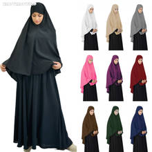 Cabeça de khimar hijab, lenço grande de xale islâmico, presente para mulheres, moda árabe 2024 - compre barato