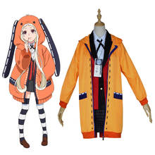 Disfraz de Kakegurui Yumeko Jabami para niñas, uniforme escolar japonés, conjunto completo, Runa Yomotsuki 2024 - compra barato