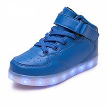 Children Glowing Boys Girls Casual Shoes Flats Breathable Sneakers Fashion Sport Led Usb Luminous Lighted Shoes for Kids 2024 - buy cheap