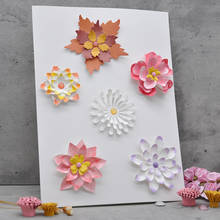 3D Layer Flower QITAI 1PCS Cutting Dies Stencils  Scrapbooking Embossing DIY Crafts Paper Cards Album Decor Metal Dies Cut MD382 2024 - buy cheap