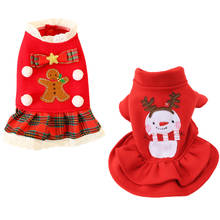 Cute Pet Dog Clothes For Dogs Christmas Costume Winter Dog Skirt Puppy Pet Clothing For Dogs Coat Chihuahua Yorkshire Ropa Perro 2024 - buy cheap