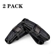 2PCS ABS Sun Visor Clip Sunglasses Holder for Car Sun Visor Car Sunglasses Clip Glasses Hanger Mount 2024 - buy cheap