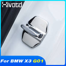 Cubierta protectora de cerradura de puerta, hebilla de acero inoxidable, accesorios interiores, pegatina antioxidante de estilo de coche para BMW X3 G01 2018-2021 2024 - compra barato