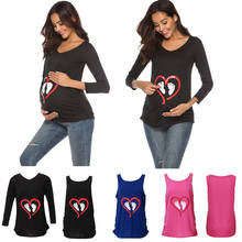 Camiseta para grávidas com estampa de carregamento de bebê, camiseta para maternidade com manga curta, camisa para anúncio de gravidez, nova camiseta para mães, roupas 2024 - compre barato