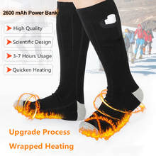 Meias térmicas recarregáveis, meias de aquecimento elétrico, quentes, para esportes, inverno, ao ar livre 2024 - compre barato