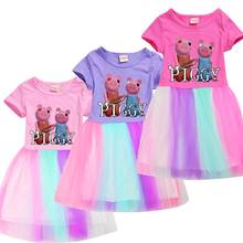 Summer Robloxing cute piggy girl dress girl birthday party princess dress jogger jumper cosplay costume toddler girl clothes 2024 - buy cheap