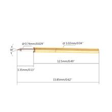 100 pçs dia 1.02mm comprimento 15.85mm 100g mola sonda teste pogo pin ferramenta P75-B1 l69a 2024 - compre barato