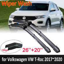 Limpiaparabrisas delantero para coche, limpiaparabrisas, accesorios para Volkswagen VW t-roc 2017 ~ 2020 2018 TROC T Roc 2024 - compra barato