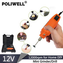 POLIWELL-Mini taladro eléctrico, herramienta rotativa, amoladora con 60 accesorios Dremel 2024 - compra barato