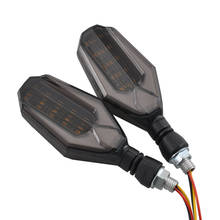 Luces de señal de giro DRL de 12V para motocicleta, lámpara de circulación diurna, intermitente, accesorios universales 2024 - compra barato