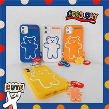 Funda con dibujo de oso para IPhone, 11 Pro, XS, Max, SE 2, silicona suave, SE 2020, XR, X, 7, 8 Plus 2024 - compra barato