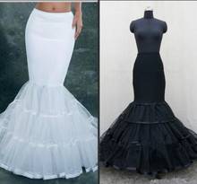 Plus tamanho do vintage vestido de baile sereia petticoat para o vestido de casamento branco aros petticoat deslizamento underskirt menina 2024 - compre barato