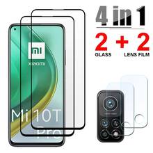 4 in 1 Tempered Glass For Xiaomi Mi 10T Lite 10 T Mi 11 9 SE 9T Pro CC9 8 Screen Protector Lens Film For Xiaomi Mi 10T Pro Glass 2024 - buy cheap