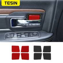 TESIN Interior Mouldings Car Inner Door Handle Bowl Decoration Trim Cover Stickers for Dodge Ram 1500 2010-2015 Car Accessories 2024 - buy cheap