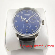 42 мм corgeut новые мужские часы синий циферблат сапфировое стекло ДАТА Автоматическая Механическая watch-CA60 2024 - купить недорого
