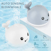 LED Induction Whale Spray Water Sprinkler Bath Bathtub Fun Toy For Toddler Baby Kids With Music For Children Play Ball Gift 2024 - buy cheap