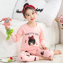 Teens Pajamas Long Sleeves 100% Cotton Pyjamas Big Kids Clothes Sets Children Boys Sleepwear Pajamas For Girls 4 6 8 10 12 Years 2024 - buy cheap