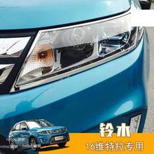 ABS plating before + taillight front headlight frame trim trim for 2015-2018 Suzuki Vitara Car styling 2024 - buy cheap