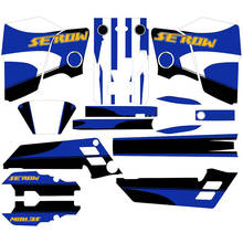 Kit completo de adesivos gráficos para motocicletas, conjunto com 3m de decalques para yamaha serow 225, 1989, 1990, 1991, 1992, 1993, 1994 e 1995 2024 - compre barato