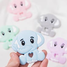 1PC Baby Teether Silicone Animal Elephant Food Grade Perle Silicone Teething Pacifier Pendant Montessori Baby Products Charm Toy 2024 - buy cheap