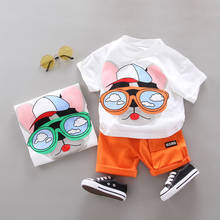 2 Pieces Of Summer Clothes For Boys Baby Clothes Set For Children Short Sleeve + Shorts Toddler Home Clothes Set For Children 2024 - buy cheap