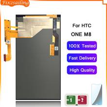 Fix2sail tela de 100% polegadas para htc one m8, tela lcd sensível ao toque com digitalizador assembleia m8 831c 2024 - compre barato