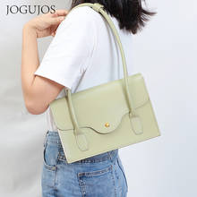 JOGUJOS Brand Shoulder Handbag Genuine Leather Women Shoulder Bag Fashion Women Bags Solid Ladies Small Messenger Handbag Female 2024 - buy cheap