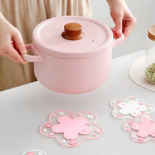 1PCS Japanese Sakura Insulation Table Mat Home Office Non-slip Anti-scalding Tea Cup Mat Coffee Cup Mat Milk Mug Tea Cup 2024 - buy cheap
