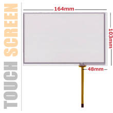New 7''inch 4 Wire Resistive Touch Screen 164mm*103mm for AT070TN83 V.1 AT070TN84 Car Navigation DVD Tablet Digitizer Panel 2024 - buy cheap