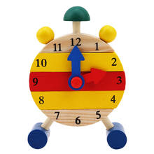 1 Pc Montessori Wooden Puzzles Toys For Children Digital Time Learning Education Educational Game Infant Kids Mini Puzzle Clock 2024 - buy cheap