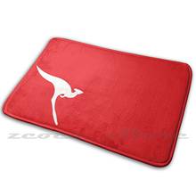 Tapete com logo qantas (1984), antiderrapante, absorve água, qantas, austrália, avião avião, avião, logotipo da empresa jato 2024 - compre barato