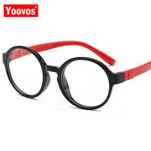 Yoovos-Montura de gafas redondas para mujer y hombre, de estilo Vintage lentes transparentes, Marco óptico de lujo, 2021 2024 - compra barato