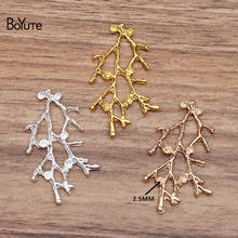 BoYuTe Wholesale (20 Pieces/Lot) 47*28MM Branches Metal Alloy Materials DIY Hand Made Jewelry Accessories 2024 - buy cheap