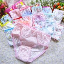 12pcs/Lot Fashion Girls Briefs Underwear Kids Cotton Panties Children Underpants Suit 1-12Years 2024 - buy cheap