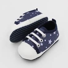 Toddler Casual Canvas Crib Shoes Boy Girl Star Print Denim Sneaker Cotton Baby Footwear Soft Anti-Slip Sole Infant First Walkers 2024 - buy cheap