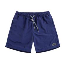 Men Casual Breathable Quick Dry Pants Pockets Beach Solid Color Sport Shorts 2024 - buy cheap
