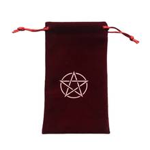 Tarots Storage Bag Pentagrams Velvet Bag Witch Divination Board Game Cards Bag E56D 2024 - buy cheap