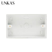 Caixa de montagem externa unkas, 146mm * 86mm * 32mm para interruptor touch padrão e soquete para qualquer posição de superfície da parede 146*86mm 2024 - compre barato
