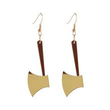 Creative Unique Trendy Funny Small Ax Earrings For Women Simple Original Axe Acrylic Earrings Dangle hiphop Jewelry E20013 2024 - buy cheap