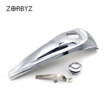 ZORBYZ Chrome Fuel Tank Smooth Dash Console Cover With Gas Tank Cap For Harley Touring Electra Glide Street Glide 2008-2017 2024 - buy cheap