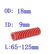 1Pcs  Red Medium Load Compression Spring Loading Die Mold Spring Outer Diameter 18mm Inner Diameter 9mm Length 65-125mm 2024 - buy cheap